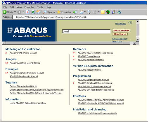 Abaqus. Печатная и электронная документация Abaqus. Печатная и электронная документация